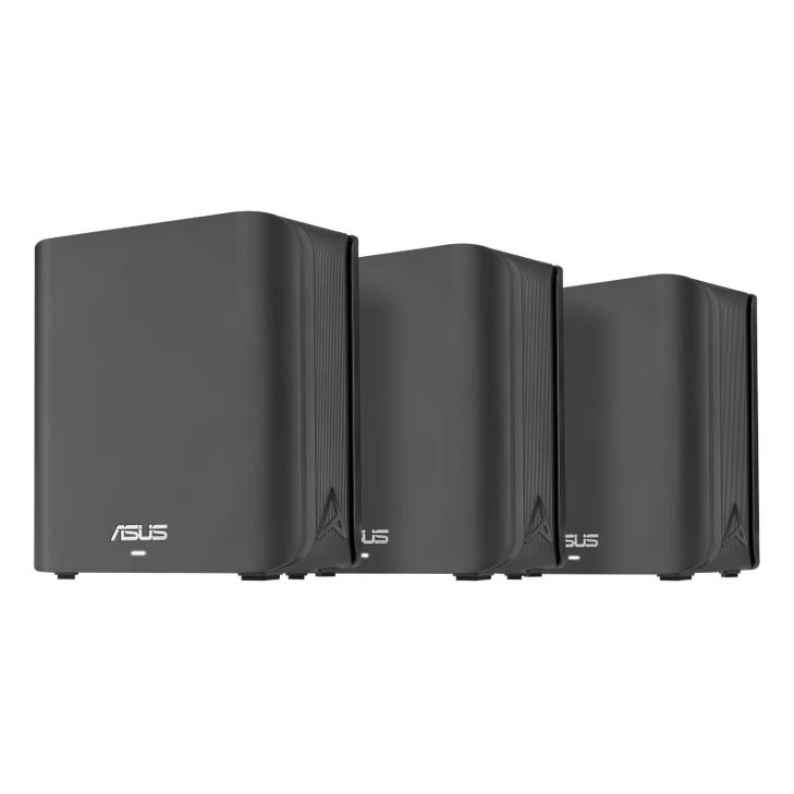 Asus ZenWiFi BD4 BD4 3PK-B Wi-Fi 7 IEEE 802.11 a/b/g/n/ac/ax/be Ethernet Wireless Router - Dual Band - 2.40 GHz ISM Band - 5 GHz UNII Band - 4 x Internal Antenna - 2.5 Gigabit Ethernet - VPN Supported