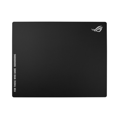 ROG Moonstone Ace L is a large gaming mouse pad 500 x 400 mm made of durable tempered glass featuring an ultrasmooth surface optimized for fast consistent mouse glides and an anti-slip silicone base
