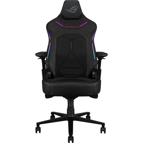 ASUS ROG Courser SL302 Gaming Chair - 4D Armrests - 90-155° Recline - 136kg Max Load - Magnetic Headrest, Lumbar Support - Aura RGB