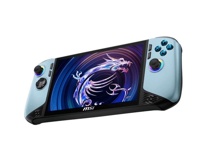 MSI Claw 8 AI+ A2VM Glacier Blue Gaming Handheld - Intel Core Ultra 7 258V, 32GB RAM, 1TB SSD, 8in FHD Touch, Wi-Fi 7, Windows 11 Home