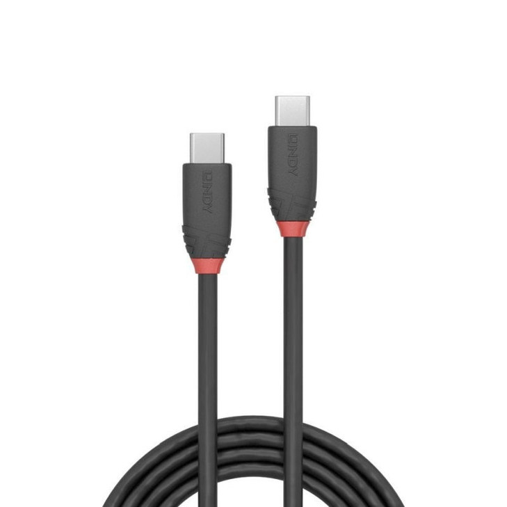 Lindy 1m USB-C 3.1 Cable 3A Black Line [36906] - image 2