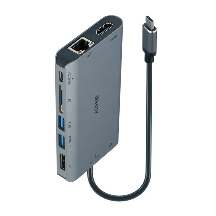 Lindy DST-Mini XT USB-C Mini Laptop Dock (HDMI | DisplayPort) [43323] - image 2