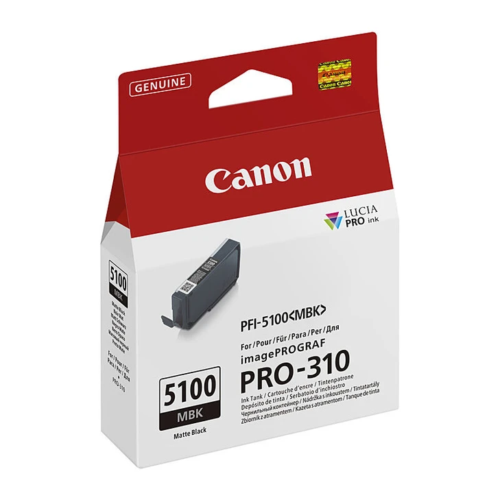 Canon PFI5100 Mat Blk Ink Cart - image 2