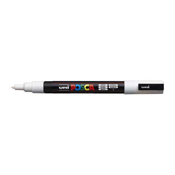 Posca PC-3M Fine Blt Mrkr Wht