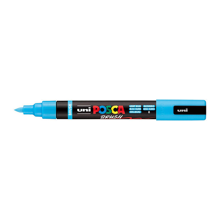 Posca Medium Brush Tip Lt Blue - image 2