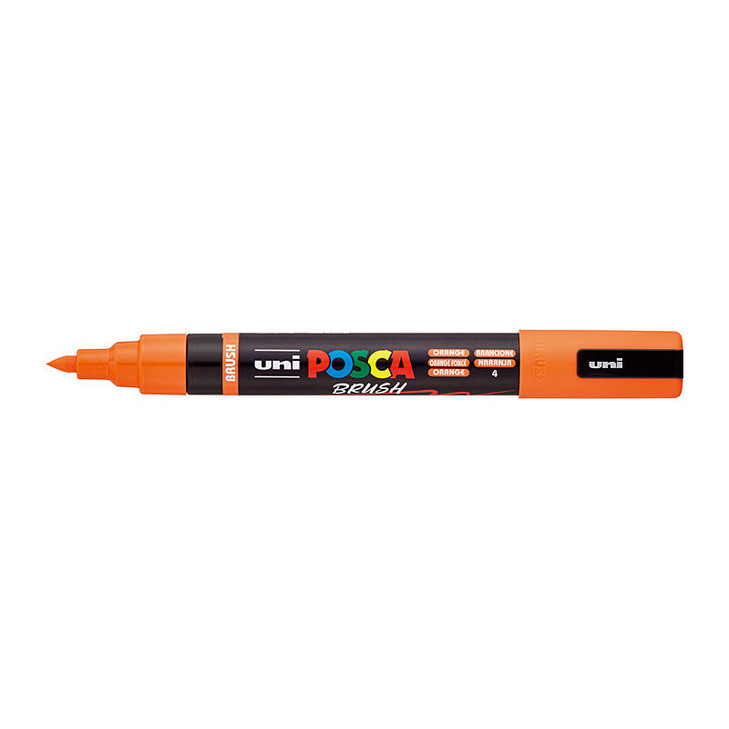 Posca Medium Brush Tip Orange - image 2
