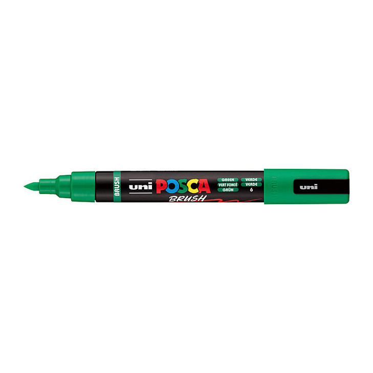 Posca Medium Brush Tip Green - image 2