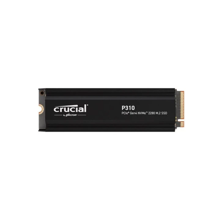 Crucial P310 4TB Gen4 2280 NVMe SSD Heatsink 7100/6000 MB/s R/W 800TBW 1000K/1000K IOPS 1.5M hrs MTTF Full-Drive Encryption M.2 PCIe4 5yrs