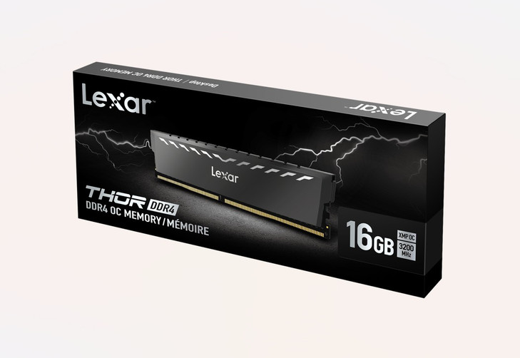 Lexar LD4BU016G-R3200GSXG DDR4 UDIMM 16GB 3200 MT/s 1.2V CL22 THOR OC HEATSINK