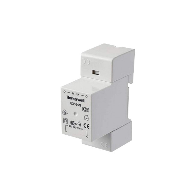 HONEYWELL HONE3554N 8V 2A BELL TRANSFORMER DIN / SURFACE MOUNT