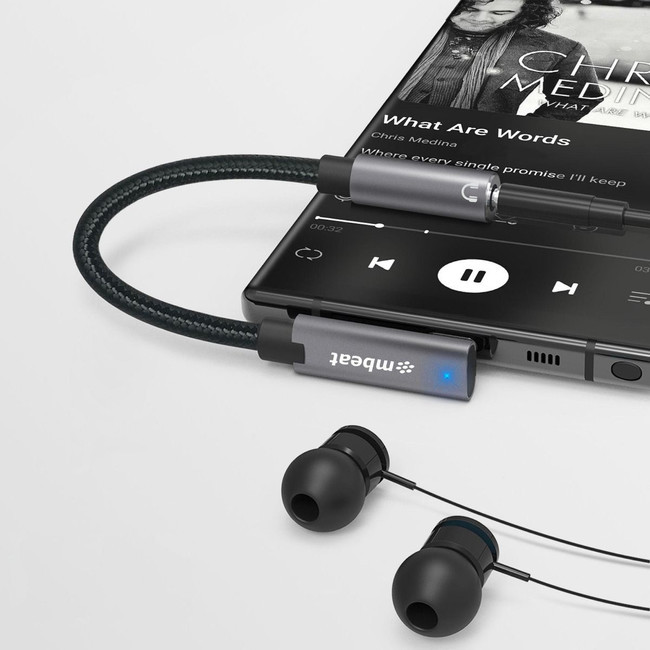 MBEAT LC7986 USB-C TO 3.5MM AUDIO ADAPTER TOUGHLINK