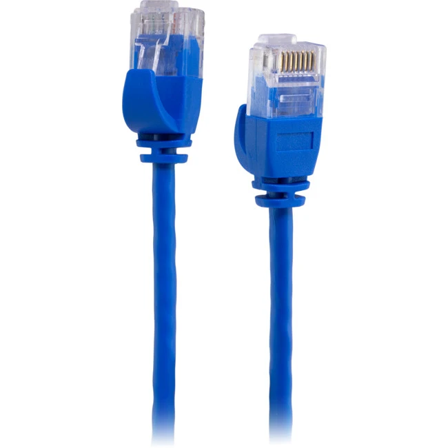 PRO2 LC6SL0025BL 0.25M SLIM CAT6 PATCH LEAD BLUE ULTRA THIN