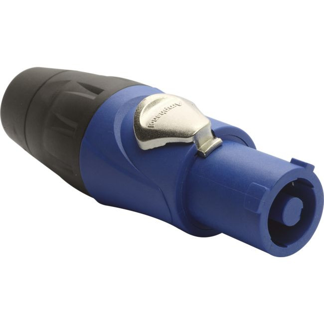 AMPHENOL PD4020 25A 250VAC POWERCON CONNECTOR BLUE KEYED FOR POWER IN PUT