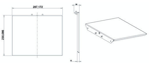 07077 Shelf Plate