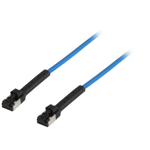 Cat7 U/ftp Bendable Thin Lead 0.5m Blue