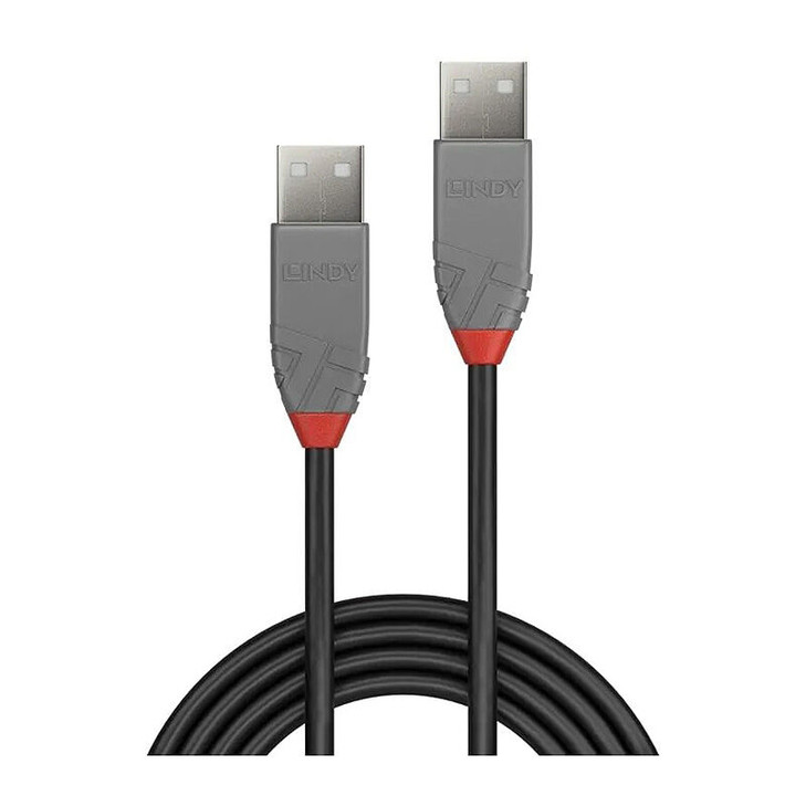 Lindy 0.2m USB 2.0 A to A Cbl [36690] - image 2