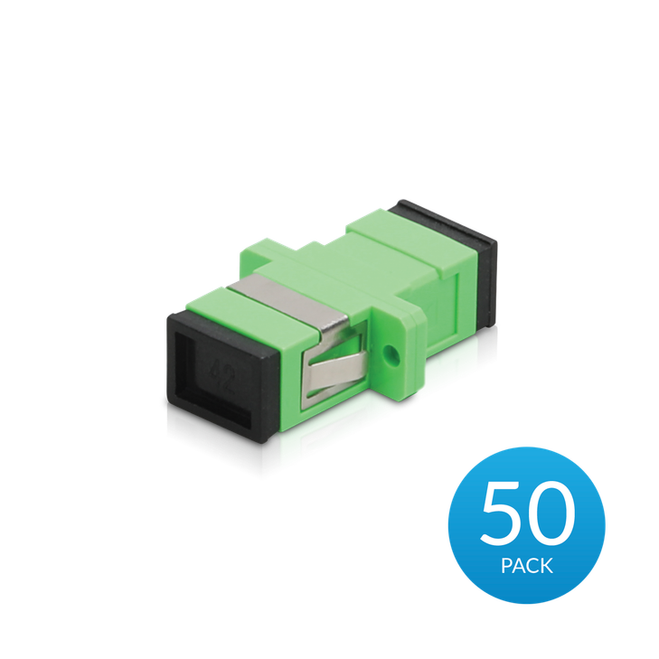 Ubiquiti UFiber APC Adapter， 50 Pack， SC/APC to SC/APC