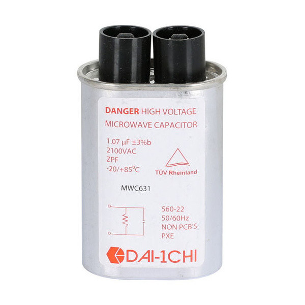 MICROWAVE OVEN HIGH VOLTAGE CAPACITORS - MWC631 CAP. 1.07UF 2.1KV