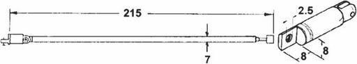 TELESCOPIC ANTENNA 215mm - ANT132 ANTENNA
