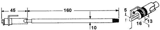 TELESCOPIC ANTENNA 160mm - ANT122 ANTENNA