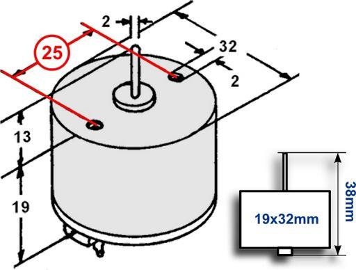MULTI-DISC PLAYER MOTOR PIONEER - MEN-7E2T5 MOTOR 12V - MEN7E2T5