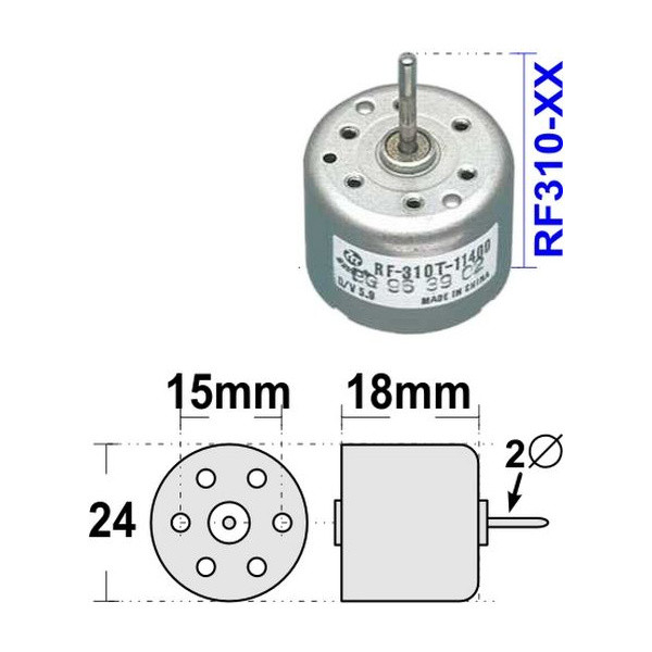 CD MOTORS - RF310 - RF310-43 MOTOR 43MM TYPE