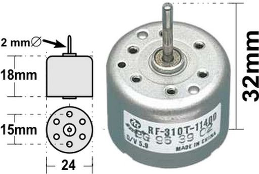 CD MOTORS - RF310 - MTR310-32 DVD MOTOR 9V - RF310, RF310T-10470, RF310T10470