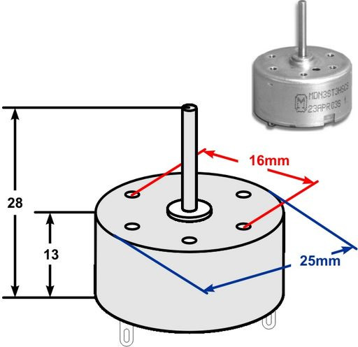 CD MOTORS - RF300 - MDN3ST3 SPINDLE MOTOR