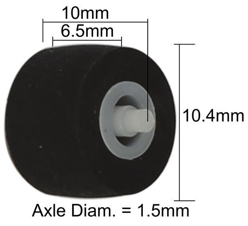 CASSETTE PINCH ROLLER - CPR16 PINCH ROL. W PIN