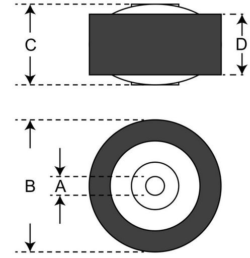 CASSETTE PINCH ROLLERS - CPR24 CASS PINCH ROLLER