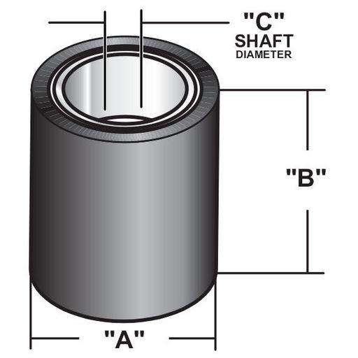 VIDEO PINCH ROLLERS AND ASSEMBLIES - VPR55 VCR PINCH ROLLER