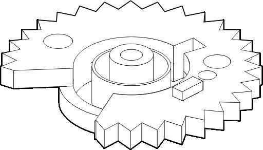 SONY GEAR - GR1470 LEFT LOAD GEAR - 3-736-147-01