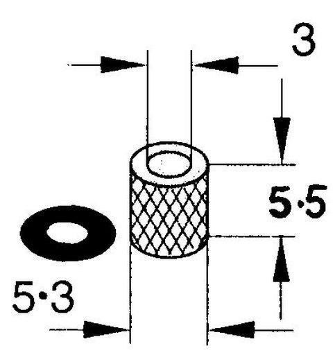 SHARP MOTOR PULLEY - MP121 PULLEY AND WASHER - Suits VC581, VCB320, VCB320B, VR6441