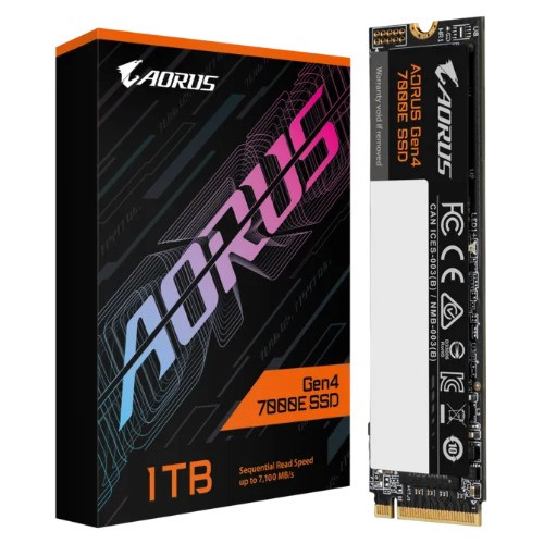 GIGABYTE AORUS Gen4 7000E 1TB NVMe SSD – PCIe 4.0 x4 M.2 2280 Internal SSD, Up to 7100 MB/s Read & 6100 MB/s Write, High-Performance Storage