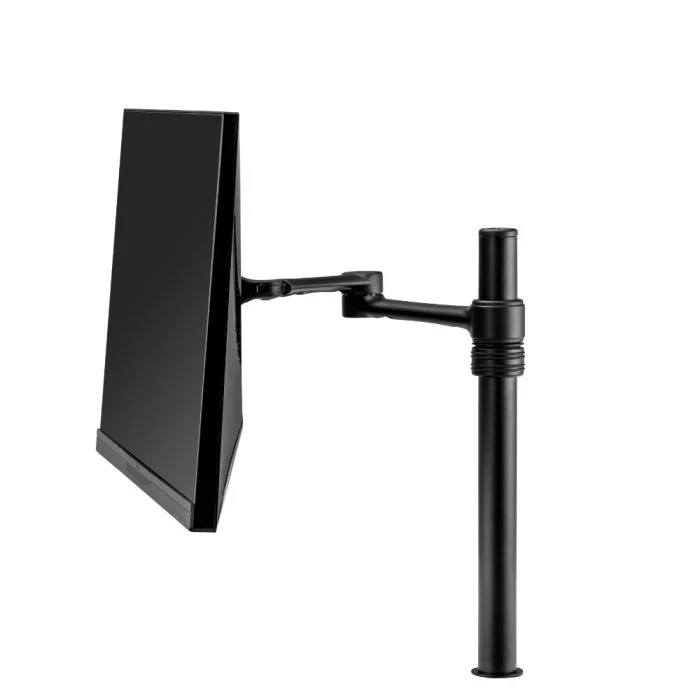 ATDEC SINGLE MONITOR DESK MOUNT UP TO 8KG VESA 75x75 100x100 BLACK 10 YR WTY