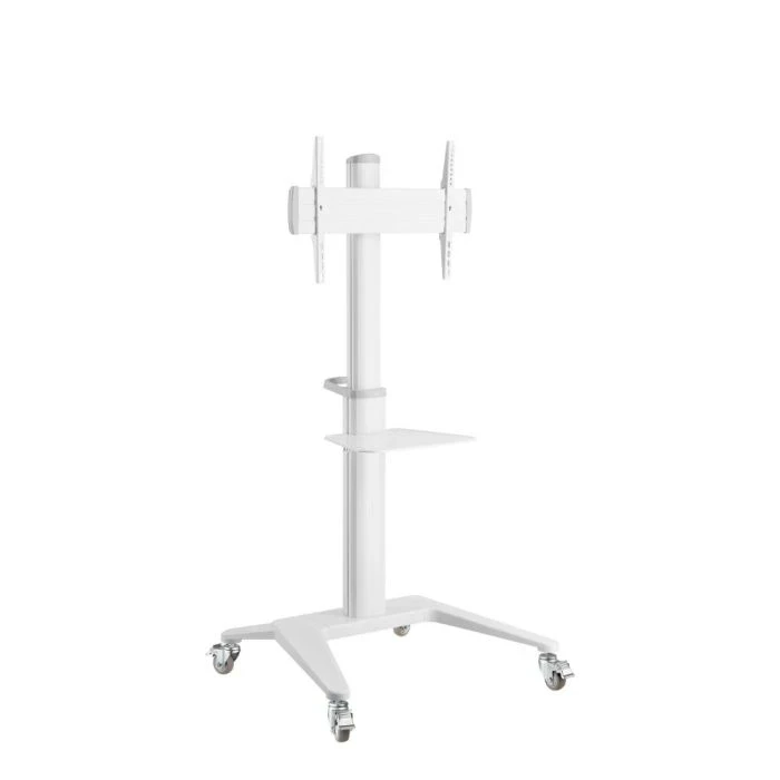 ATDEC MOBILE CART WHITE LARGE DISPLAYS UPTO 70" 70KG H/ADJ VESA UP TO 600X400 10 YR WTY