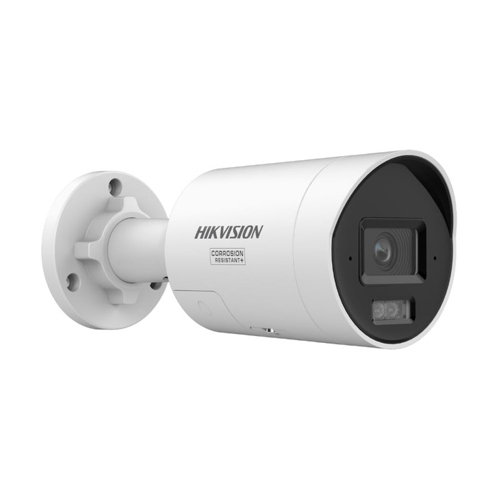 HIKVISION COLORVU 3.0 -2CD2087G3-LI2UY-SL 8MP STROBE AUDIO MINIBULLET 2.8MM IR40M MIC 3YR