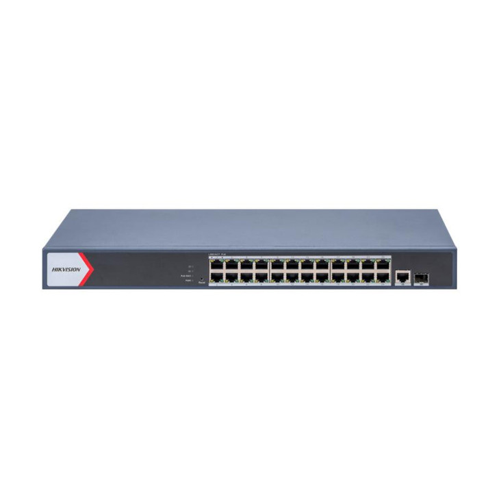 HIKVSION TRANSMISSION 3E1526P-EI 24 PORT MANAGED GIG POE 1X GIG UP 1 X SFP 370W 2YR