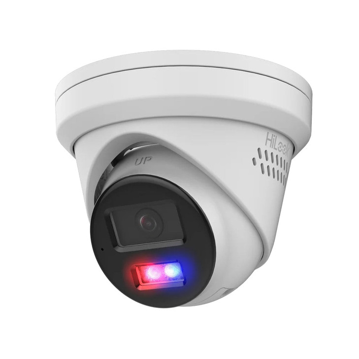 HIKVISION HILOOK T289H-MU-SL 8MP TURRET BLUE /RED F IXED 4.0MM IR 30M MIC 3YR