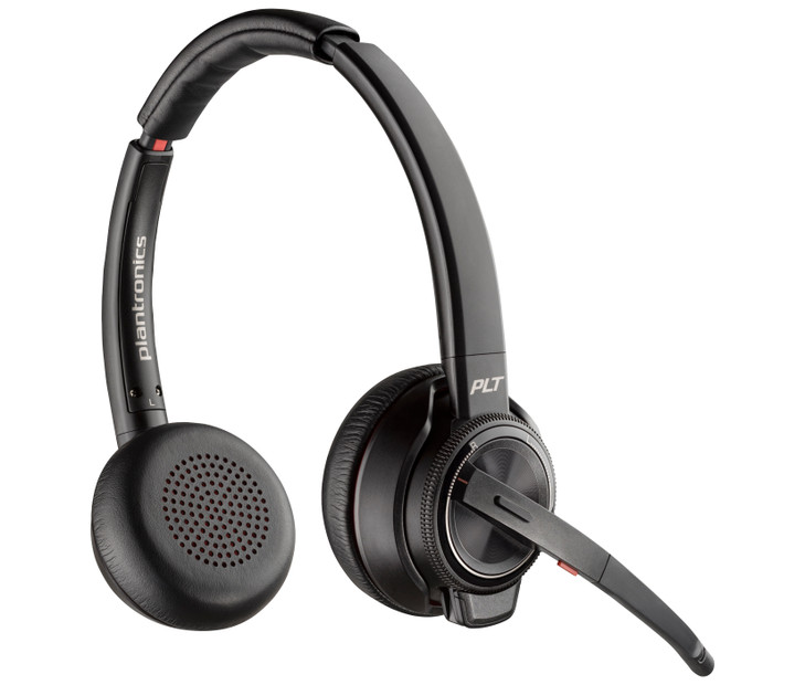 HP POLY SAVI S8220 OTH WIRELESS UC STEREO DECT HEADSET D200 DONGLE PC USB-A