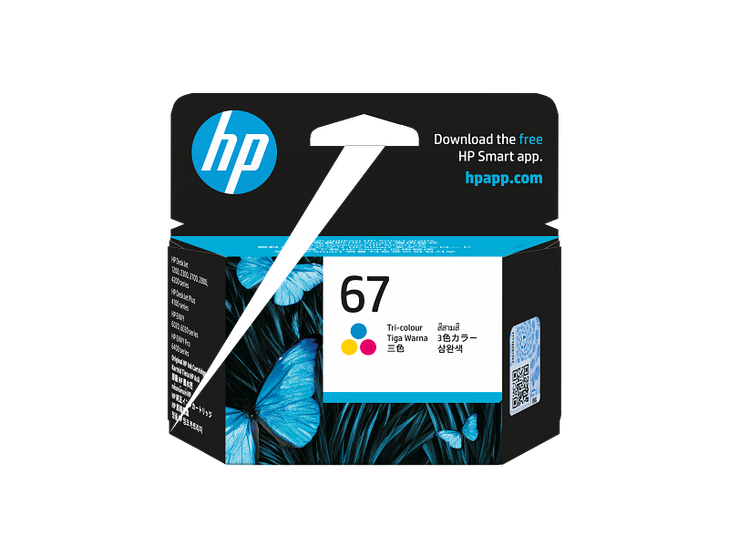 HP 67 TRI-COLOUR INK CARTRIDGE