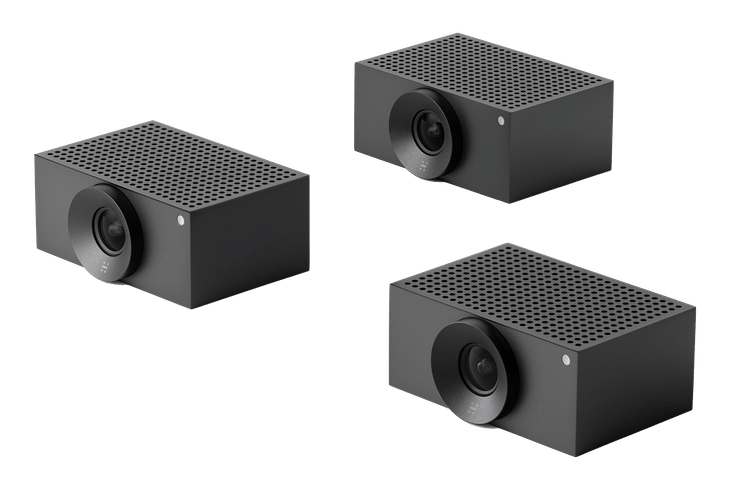 HUDDLY CREW AI MULTI CAMERA SYSTEM L1 CAMERA(3) WALL MOUNT(3) ETHERNET SWITCH(1) LRG ROOM