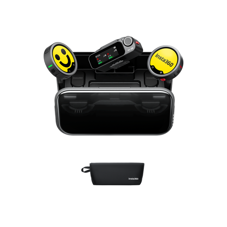 INSTA360 MIC PRO TRANSMITTER WITH RECEIVER (2TX+1RX) GRAPHITE BLACK 1YR