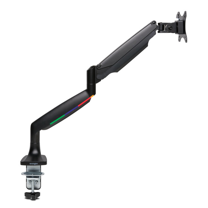 KENSINGTON SINGLE MONITOR ARM UP TO 34" & 9KG H/ADJ VESA 75x75 100x100 - BLACK