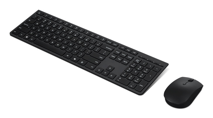 LENOVO WIRELESS PROFESSIONAL RECHARGEABLE COMBO KEYBOARD MOUSE (UPGRADED WITH COPILOT)
