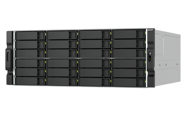 QNAP 24-BAY NAS 3.5" (0/24) RYZEN 8-CORE 5.3GHz 32GB 10GbE RJ45(2) RPSU 4U 5YR WTY