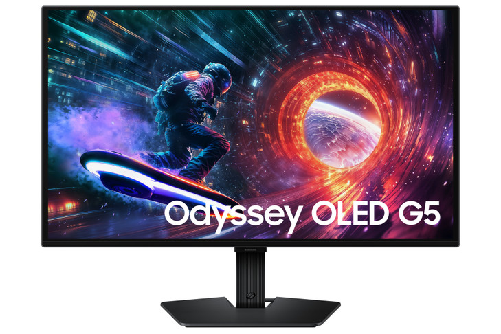SAMSUNG G5 ODYSSEY 27" (16:9) QHD OLED MONITOR DP HDMI 0.03MS 180Hz H/ADJ 3YR