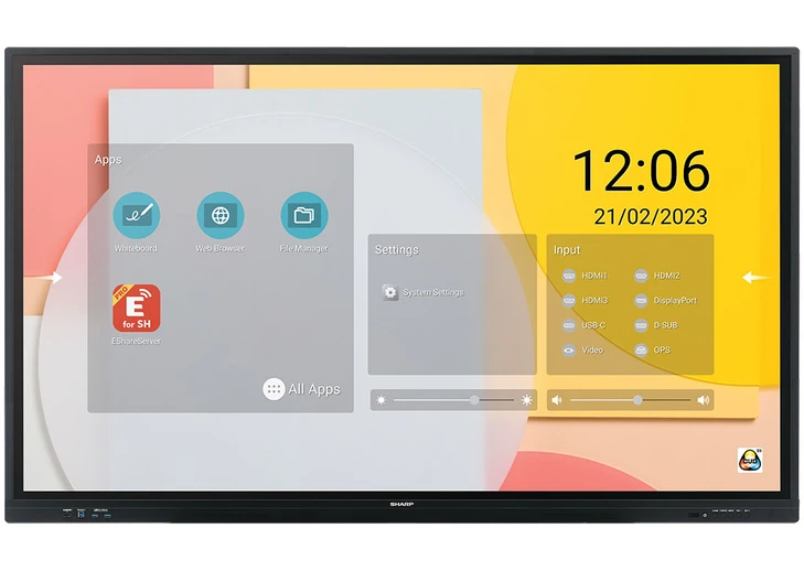 SHARP DIGITAL INTERACTIVE DISPLAY (PN-LC) 75"4K UHD 450NITS HDMI LAN PORT/LAND IPS 1