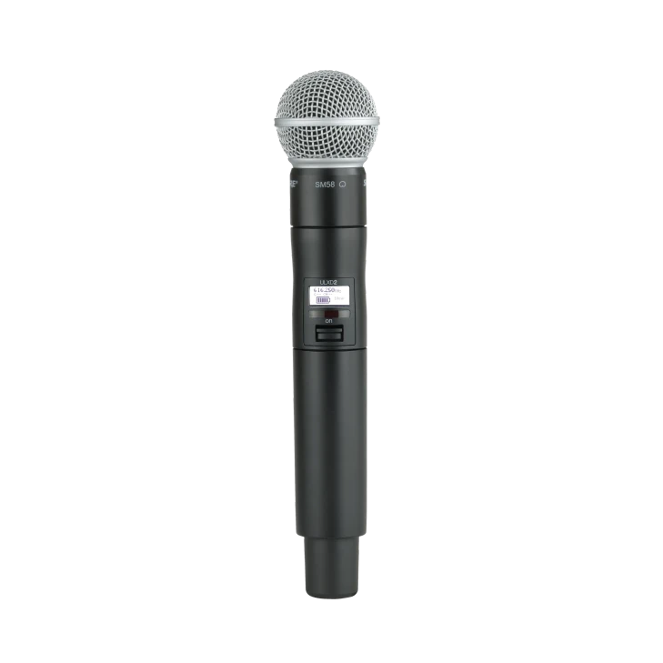 SHURE (ULXD2/SM58) DIGITAL WIRELESS HANDHELD MIC SM58 CAPSULE G66 BAND (487-606MHz)