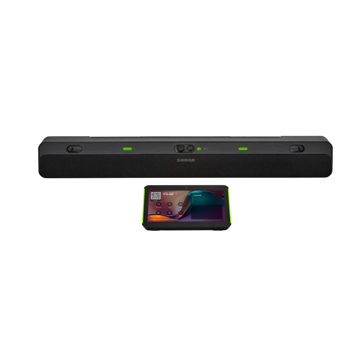 SHURE (IMXBPK-B-A) INTELLIMIX ALL IN ONE PREMIUM VIDEO BAR 10" TOUCH PANEL BLACK